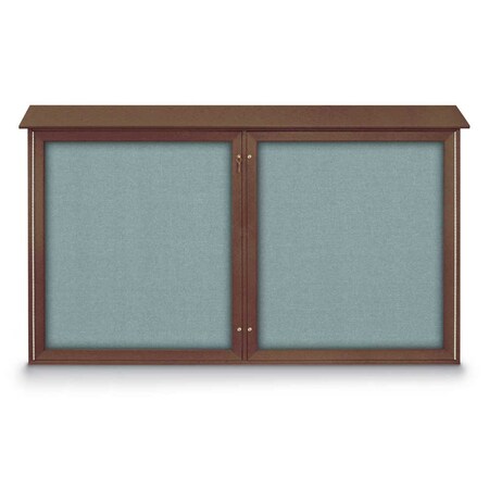 United Visual Products Open Faced Traditional Rounded Corkboard UV646ARC-WHITE-PUMICE